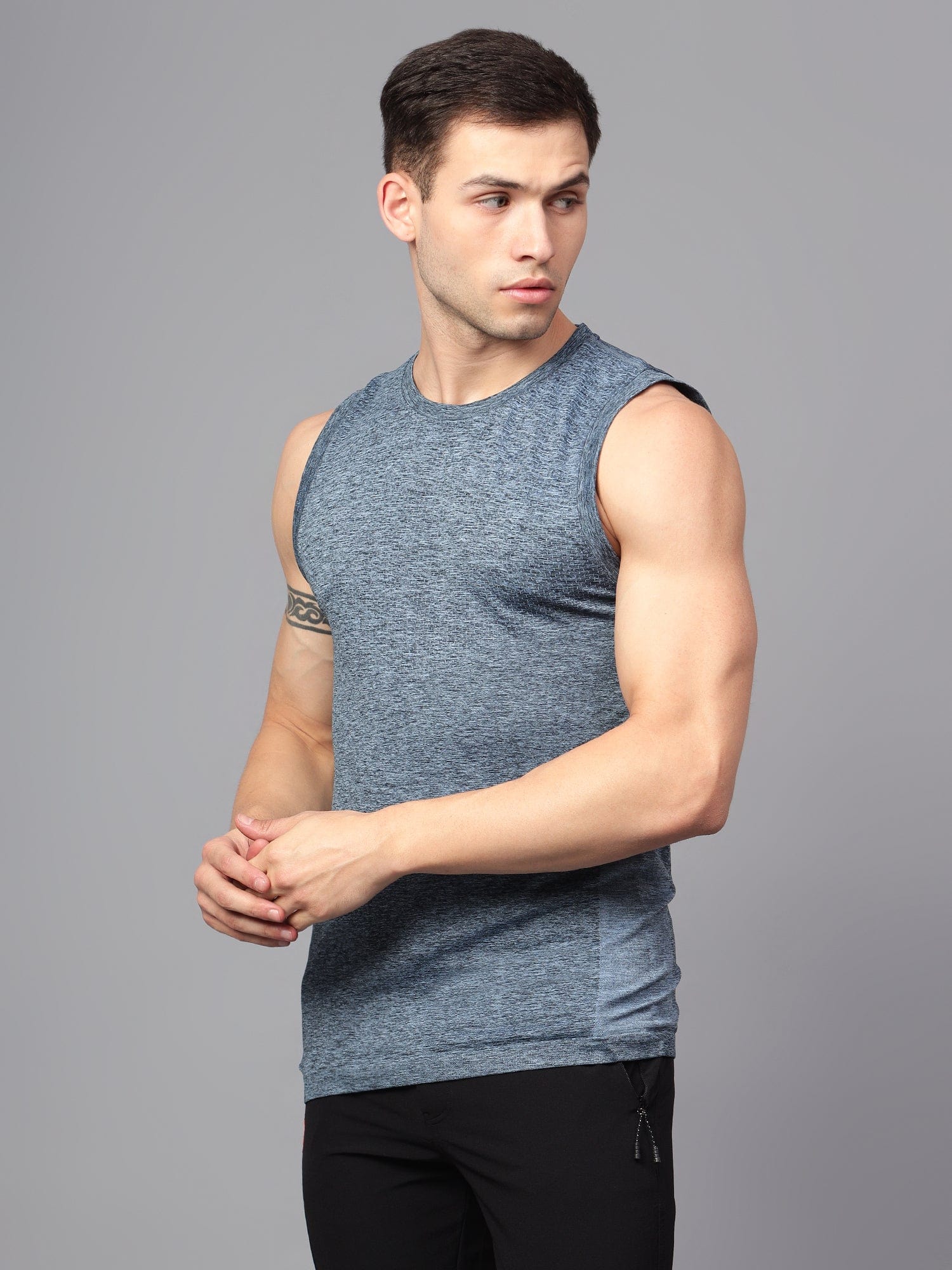 trenz Men's Vest Seamless Training Men's Vest trenz Men's Vest Seamless Training Men's Vest