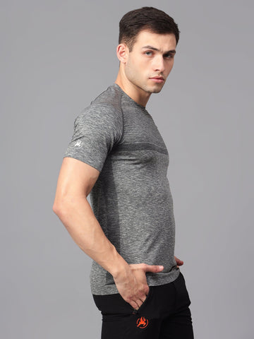 trenz MENS T-SHIRTS Seamless Active Stripe T-Shirt trenz MENS T-SHIRTS Seamless Active Stripe T-Shirt