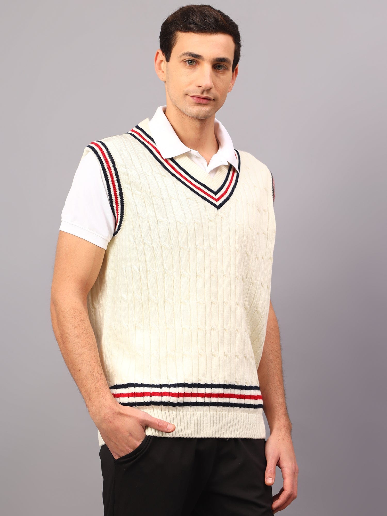 CRICKET SWEATER HALF SLEEVES - trenz CRICKET SWEATER HALF SLEEVES - trenz
