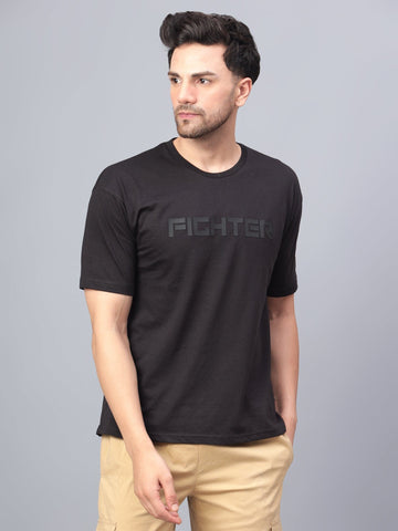 Fighter Men's T-Shirt Black - trenz Fighter Men's T-Shirt Black - trenz