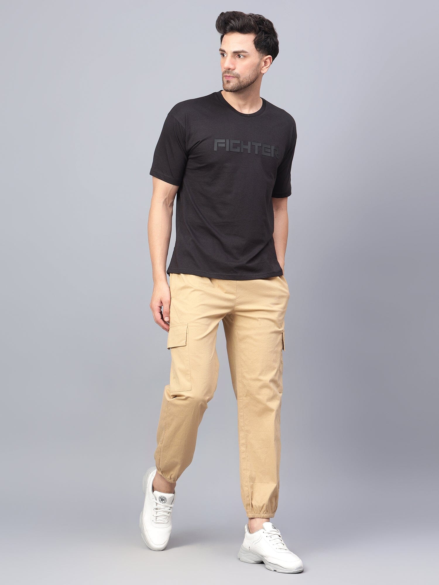 Fighter Men's T-Shirt Black - trenz Fighter Men's T-Shirt Black - trenz