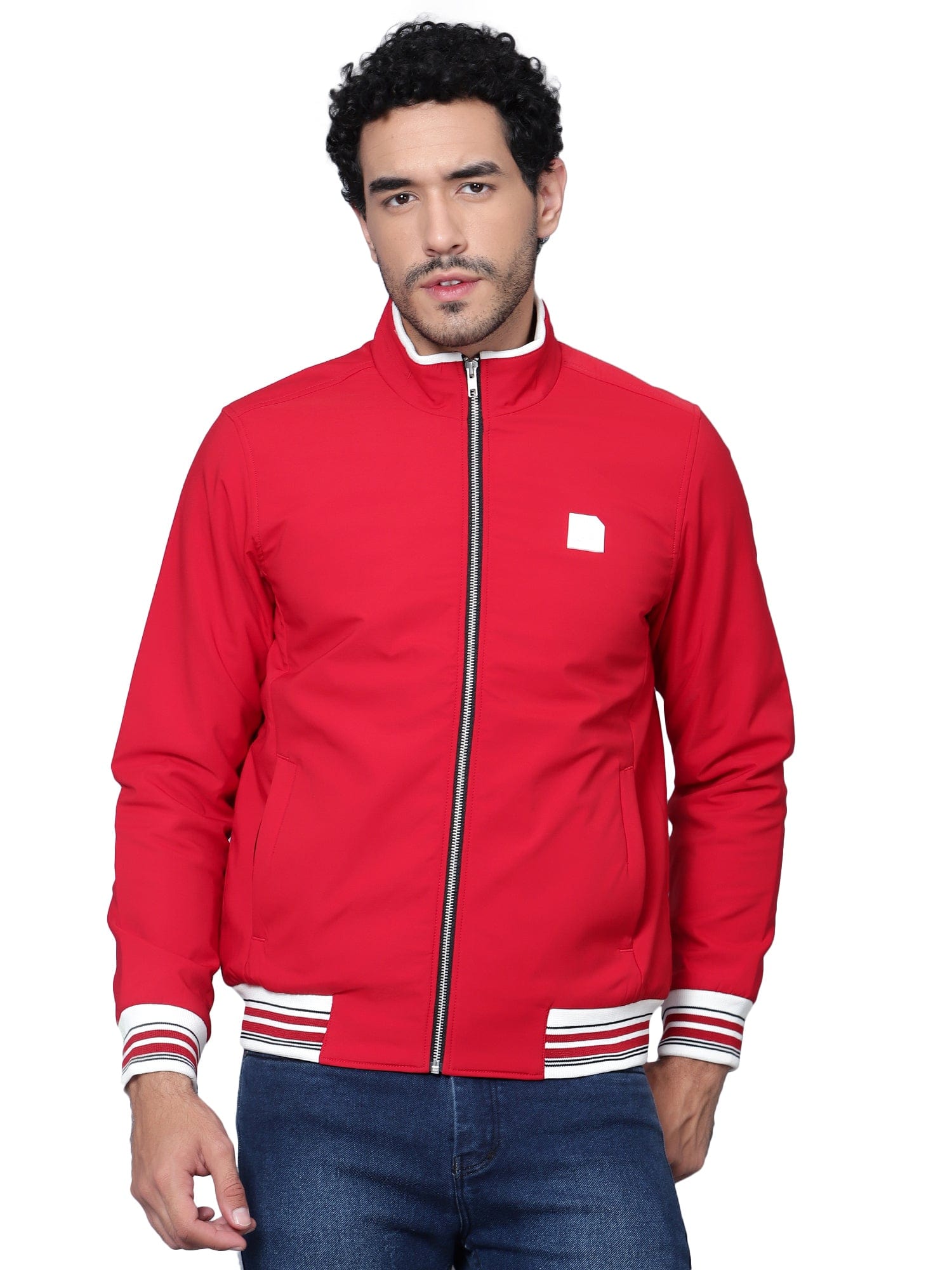Racer Bomber Rib Jacket - trenz Racer Bomber Rib Jacket - trenz