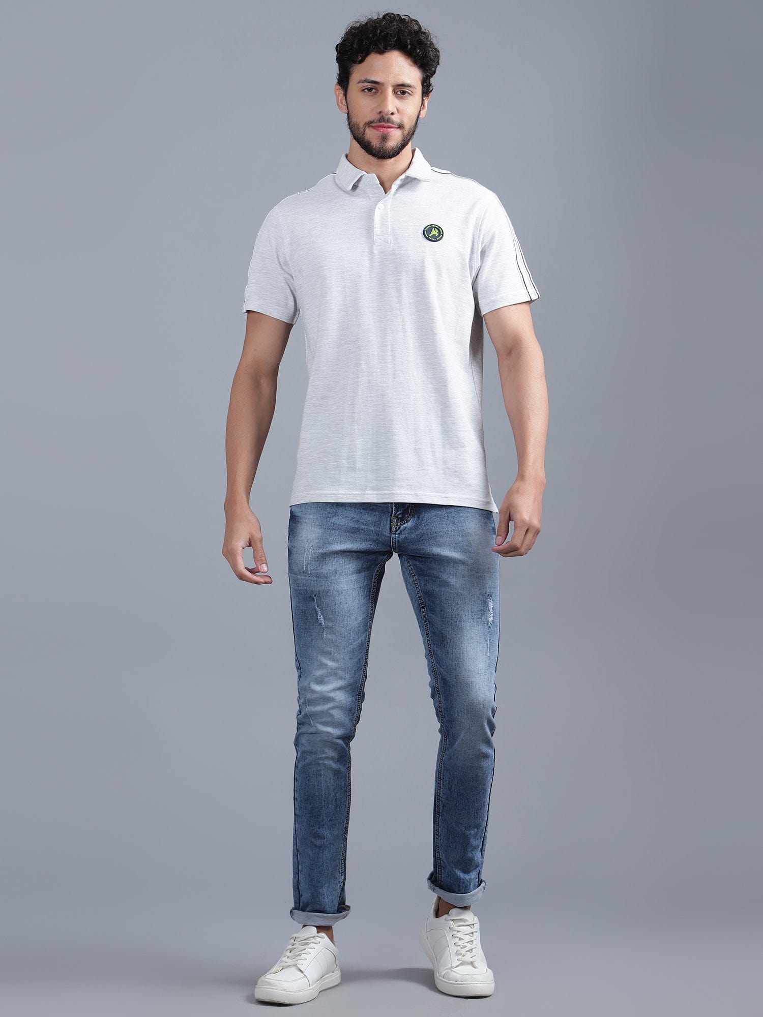 Striper Taped T-Shirt - trenz Striper Taped T-Shirt - trenz