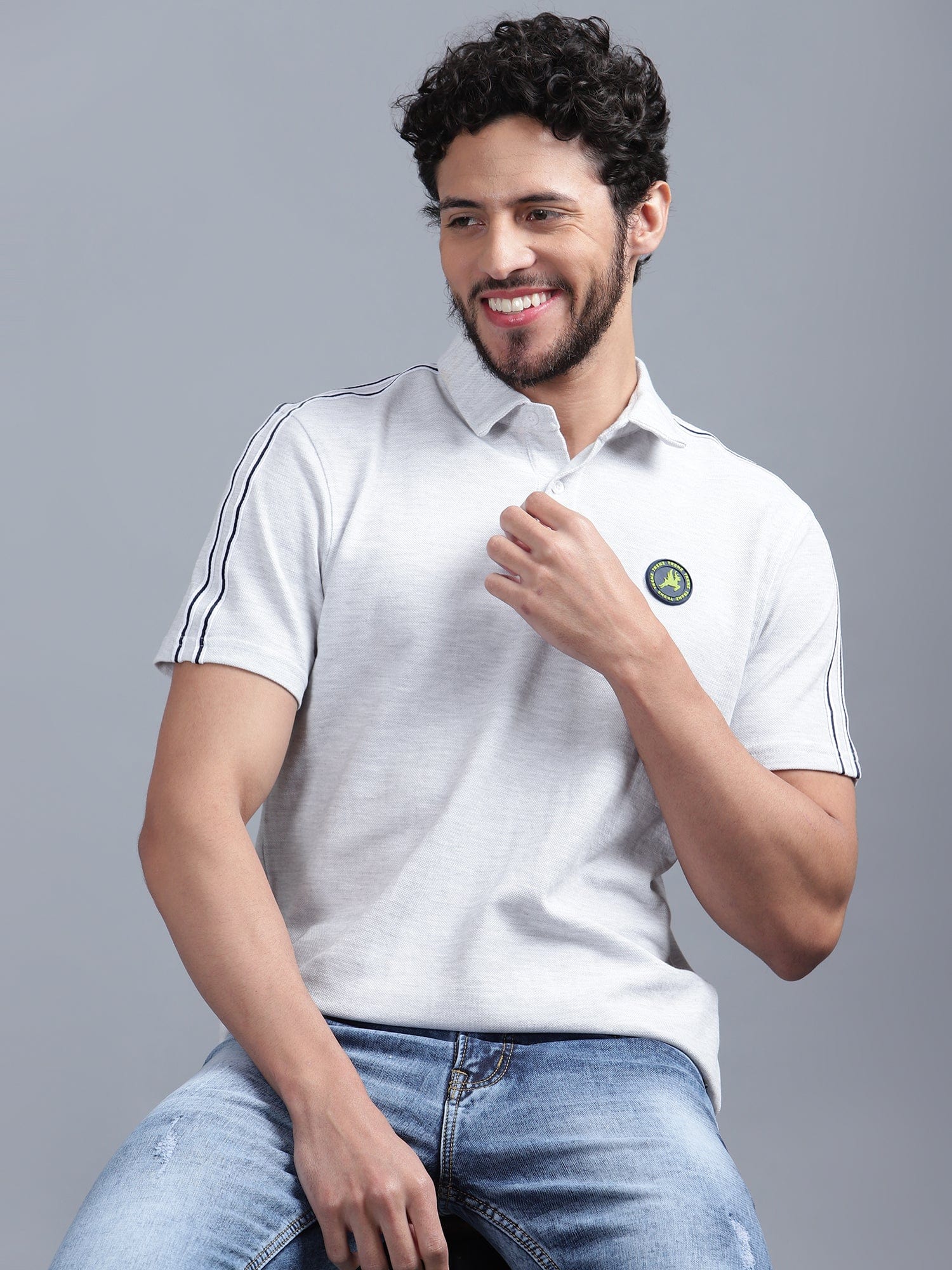 Striper Taped T-Shirt - trenz Striper Taped T-Shirt - trenz