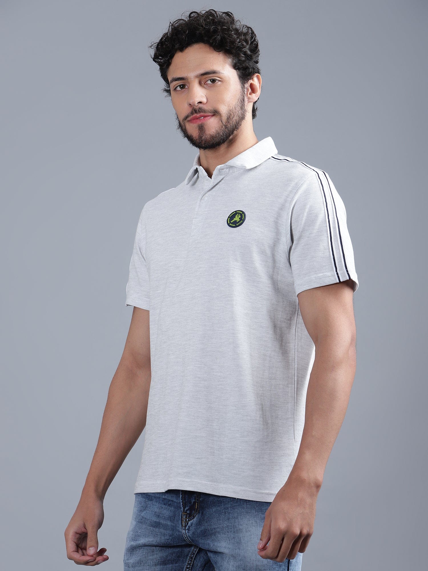 Striper Taped T-Shirt - trenz Striper Taped T-Shirt - trenz