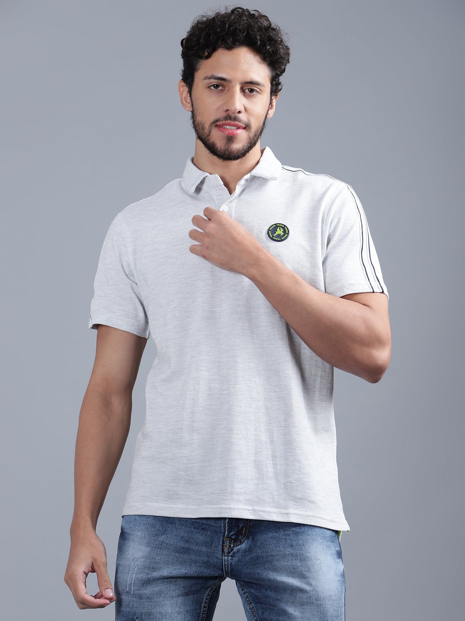 Striper Taped T-Shirt - trenz Striper Taped T-Shirt - trenz