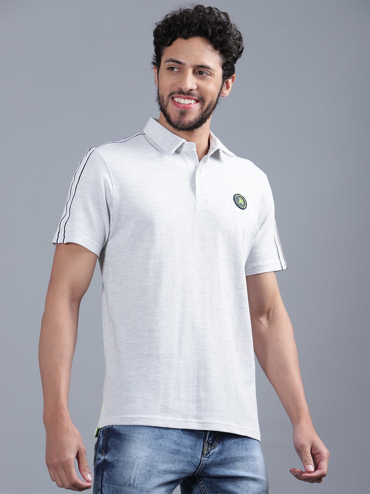 Striper Taped T-Shirt - trenz Striper Taped T-Shirt - trenz