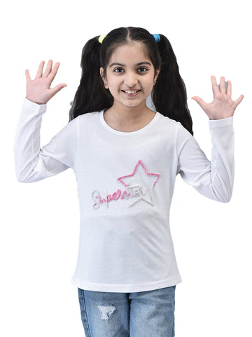 Superstar Fuzzy Embroidered Tshirt - trenz Superstar Fuzzy Embroidered Tshirt - trenz