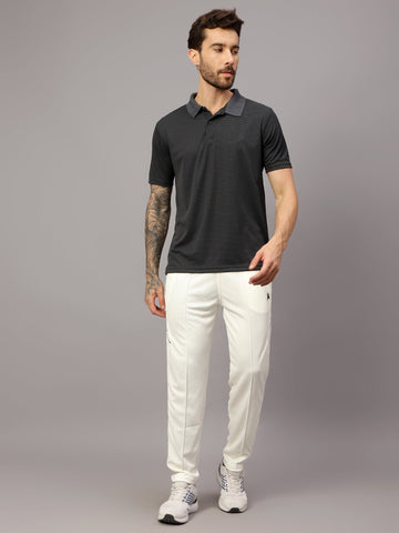 Textured Stripe Solid Sports Polo|Grey| - trenz Textured Stripe Solid Sports Polo|Grey| - trenz
