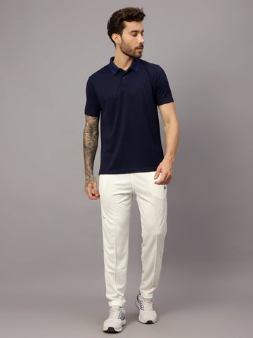 Textured Stripe Solid Sports Polo|Navy| - trenz Textured Stripe Solid Sports Polo|Navy| - trenz