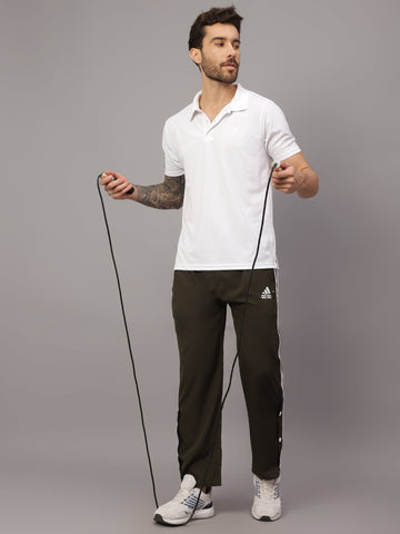 Textured Stripe Solid Sports Polo|White| - trenz Textured Stripe Solid Sports Polo|White| - trenz