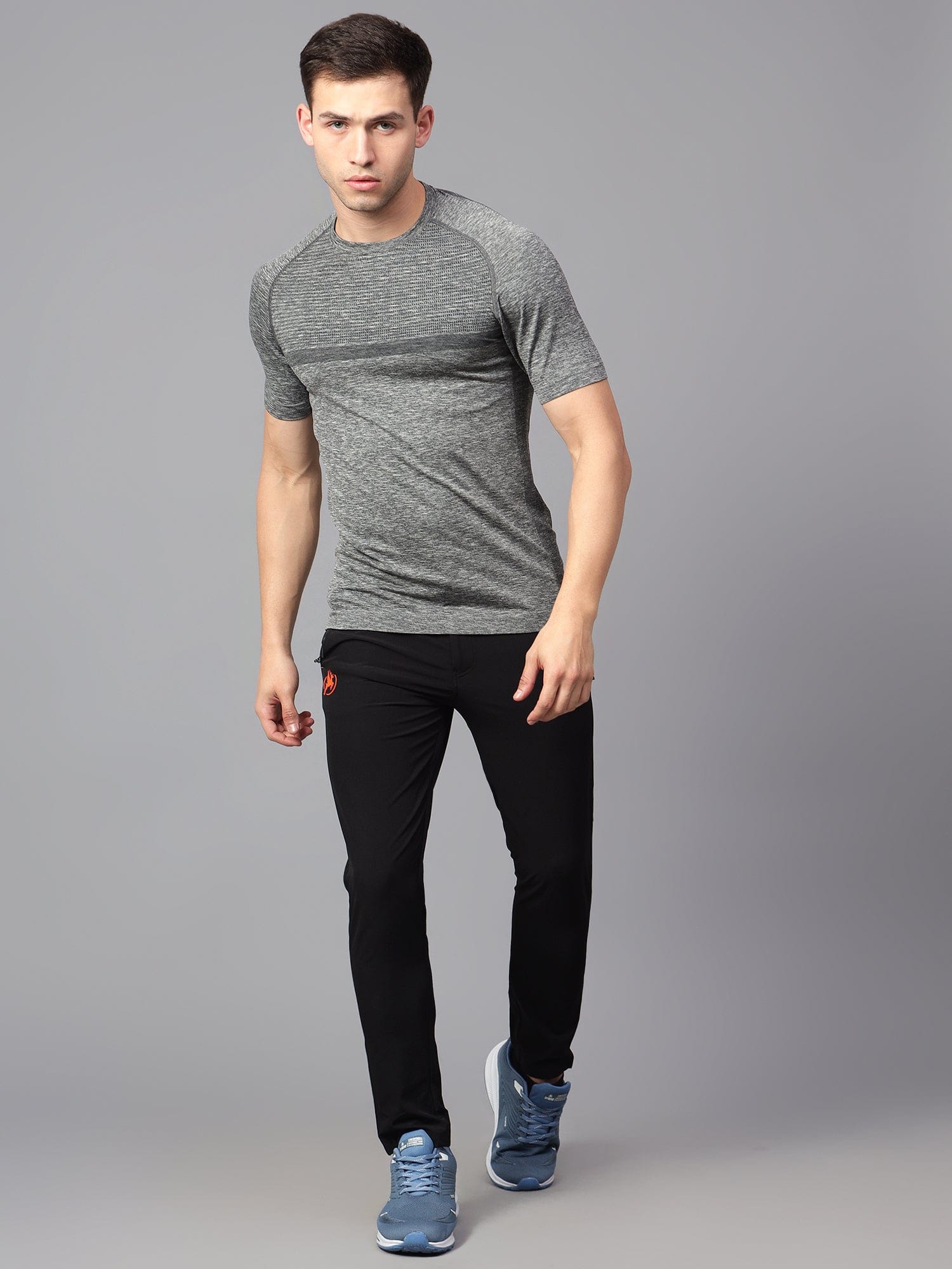 trenz MENS T-SHIRTS Seamless Active Stripe T-Shirt