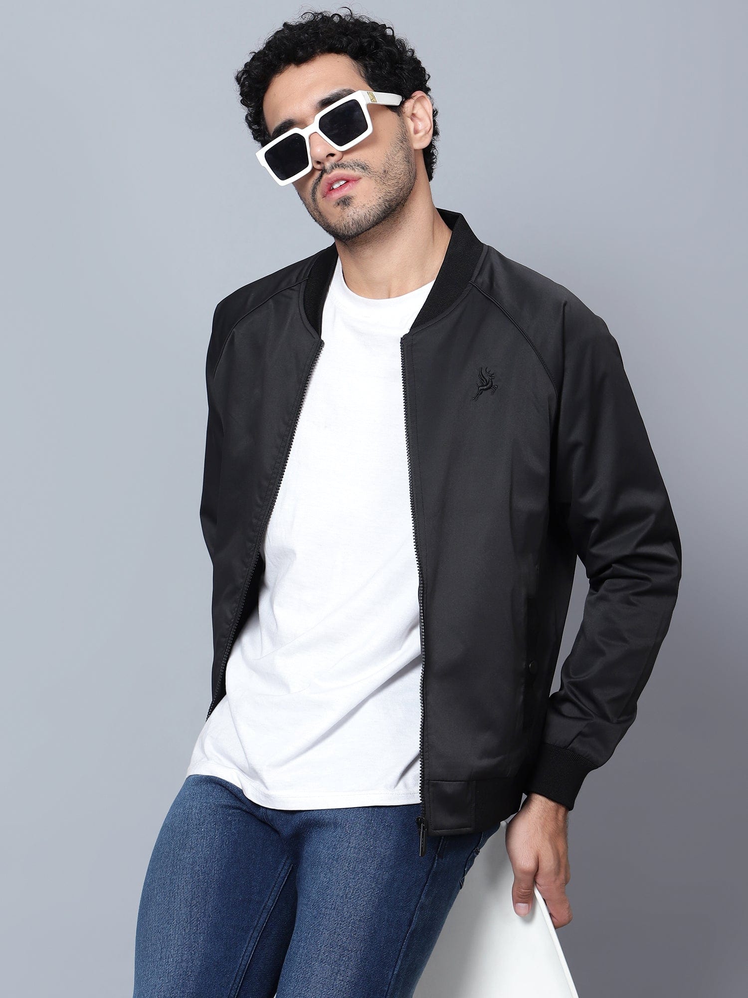 Bomber Raglan Varsity Jacket - trenz