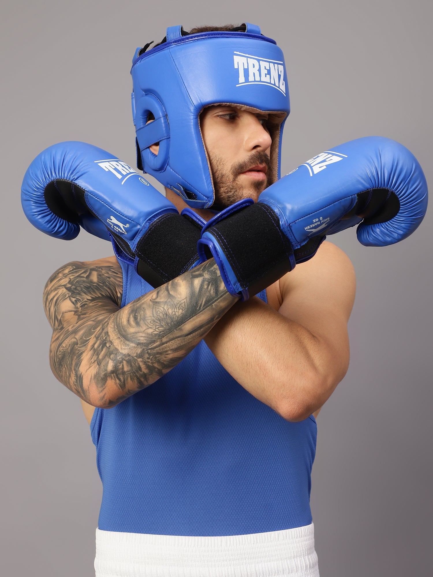 Blue Boxing Gloves Competition Trenz by Shiv Naresh