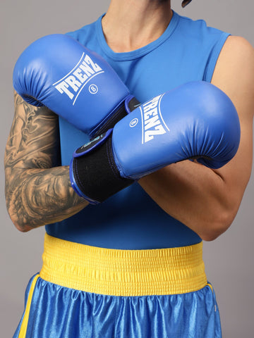 Blue Boxing Gloves Training