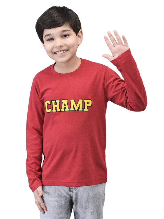 Champ Varsity Patch Tshirt - trenz