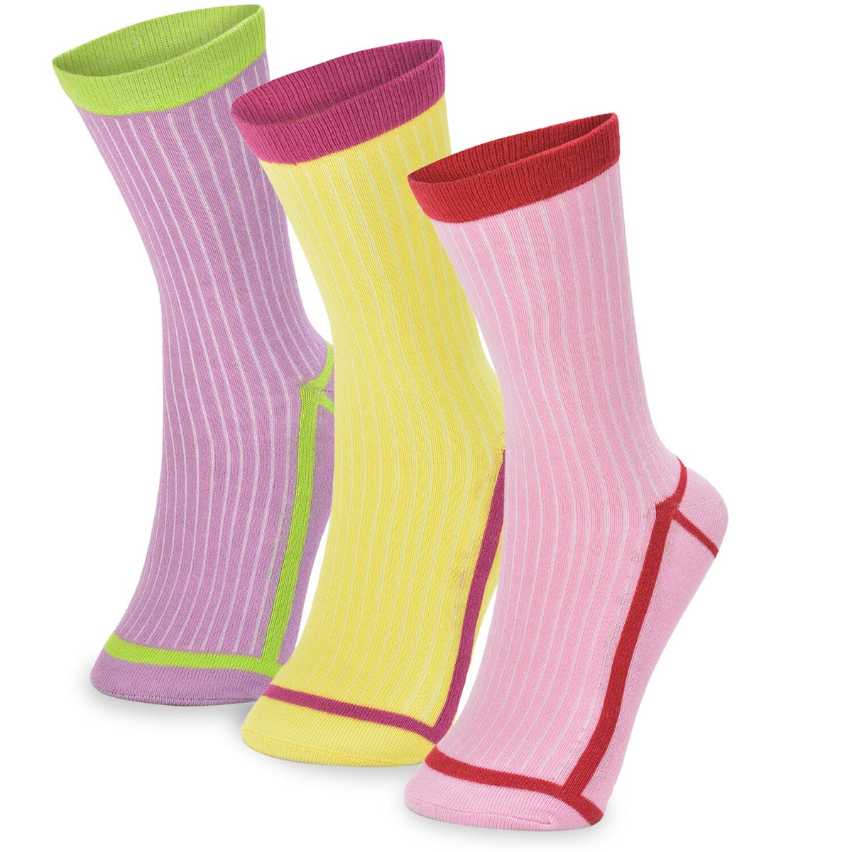 Colorblocked Crew Socks - trenz