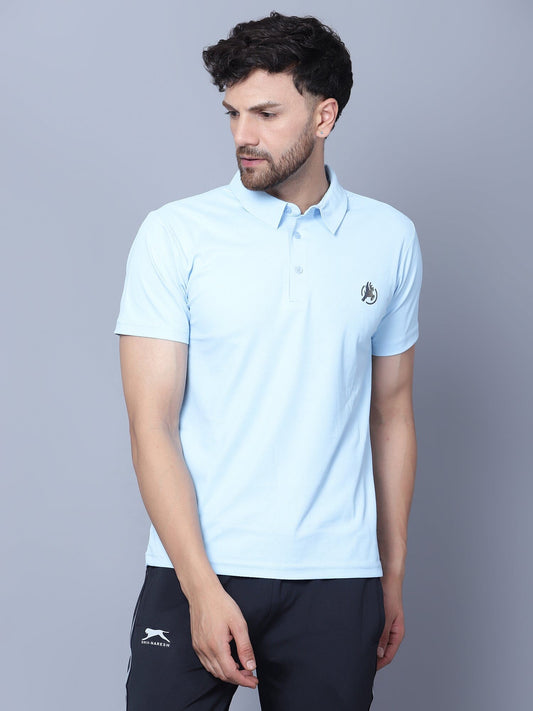 Core Men's Polo T-Shirt Sky - trenz