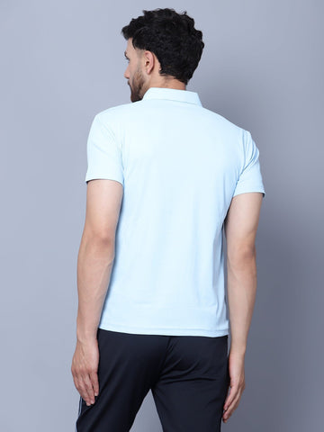 Core Men's Polo T-Shirt Sky - trenz