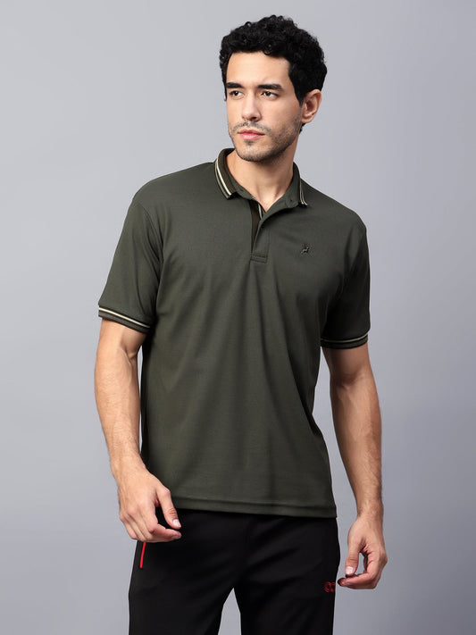 Men's Ultra Polo T-Shirt Olive - trenz