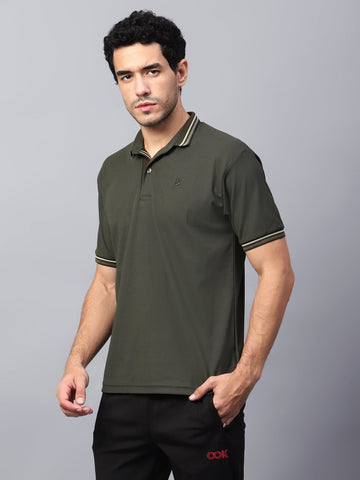 Men's Ultra Polo T-Shirt Olive - trenz