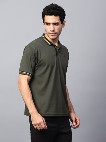 Men's Ultra Polo T-Shirt Olive - trenz