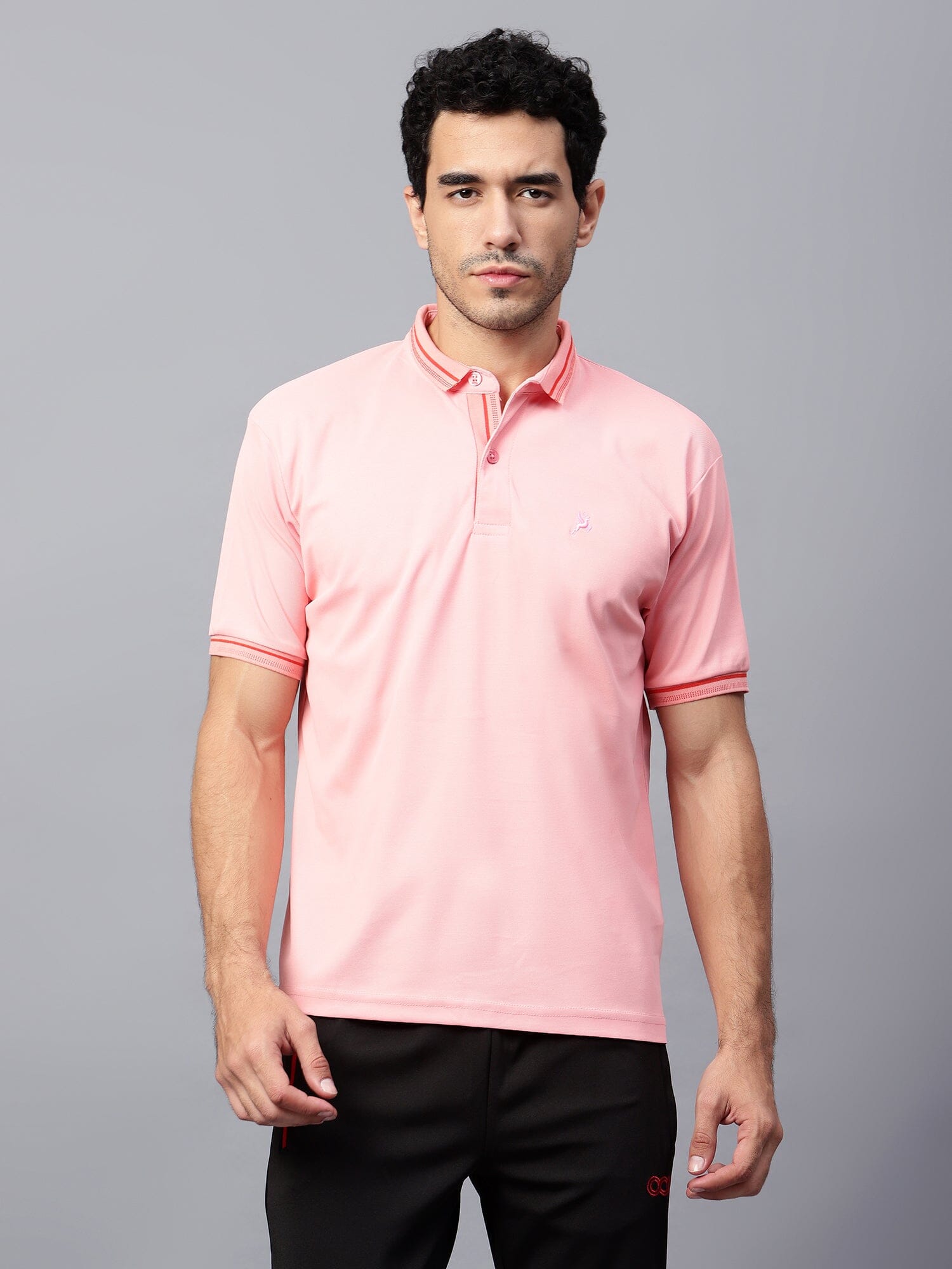 Men's Ultra Polo T-Shirt Peach - trenz