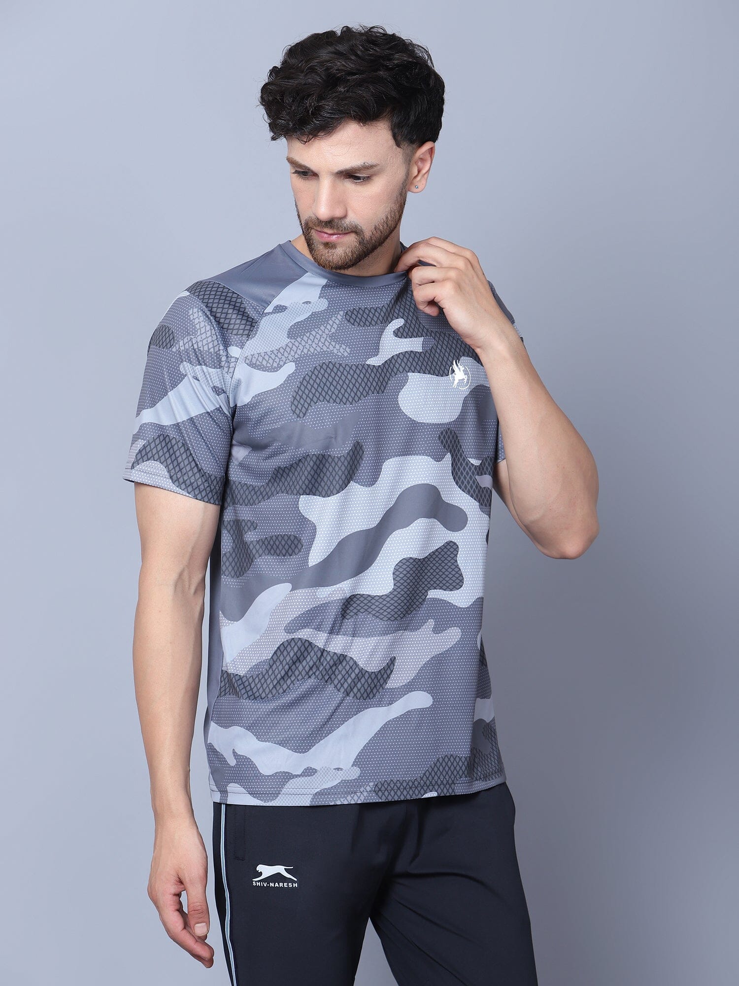 Performance Camo Jersey Grey - trenz