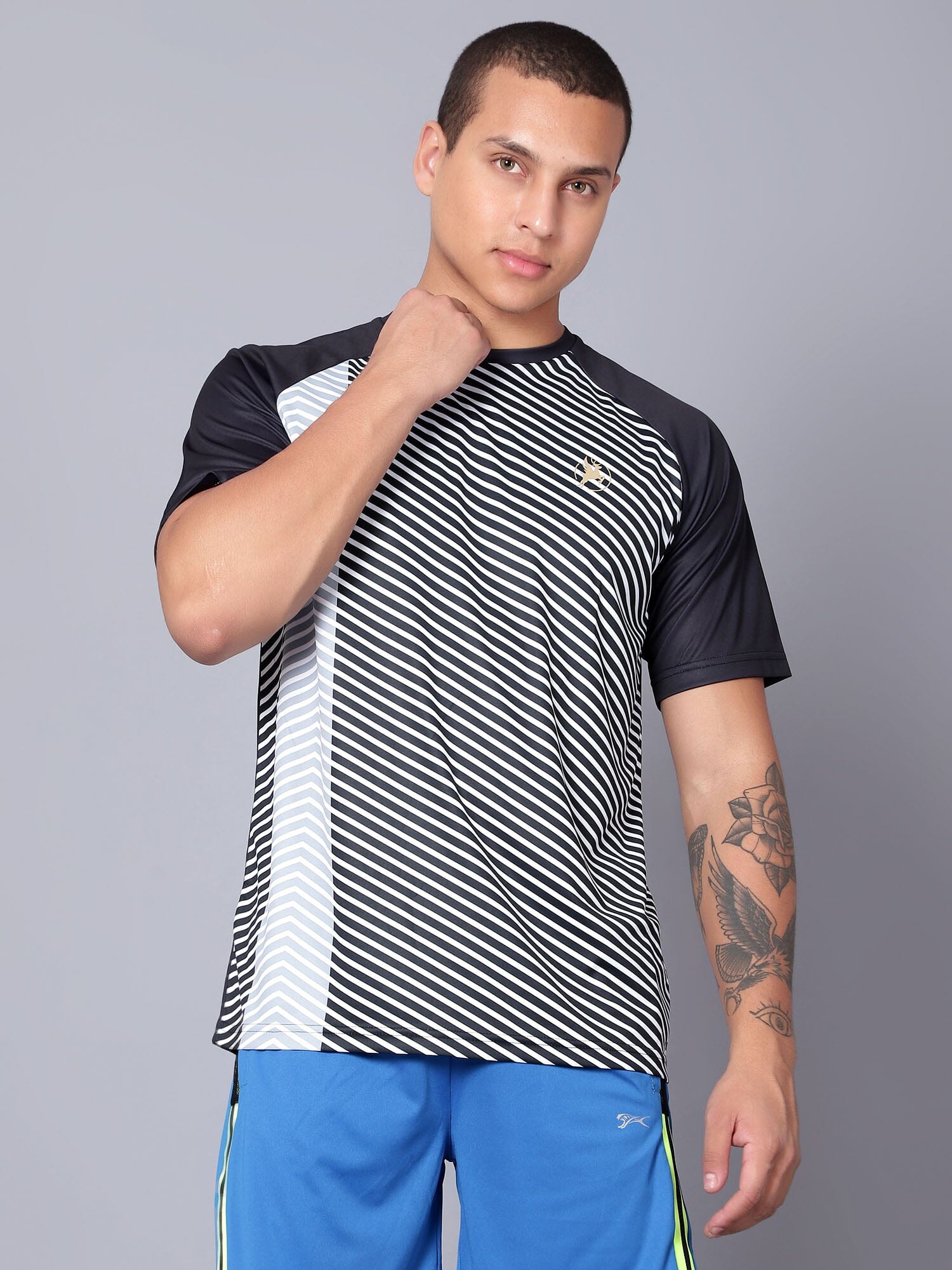 Performance Printed Jersey Black/White - trenz