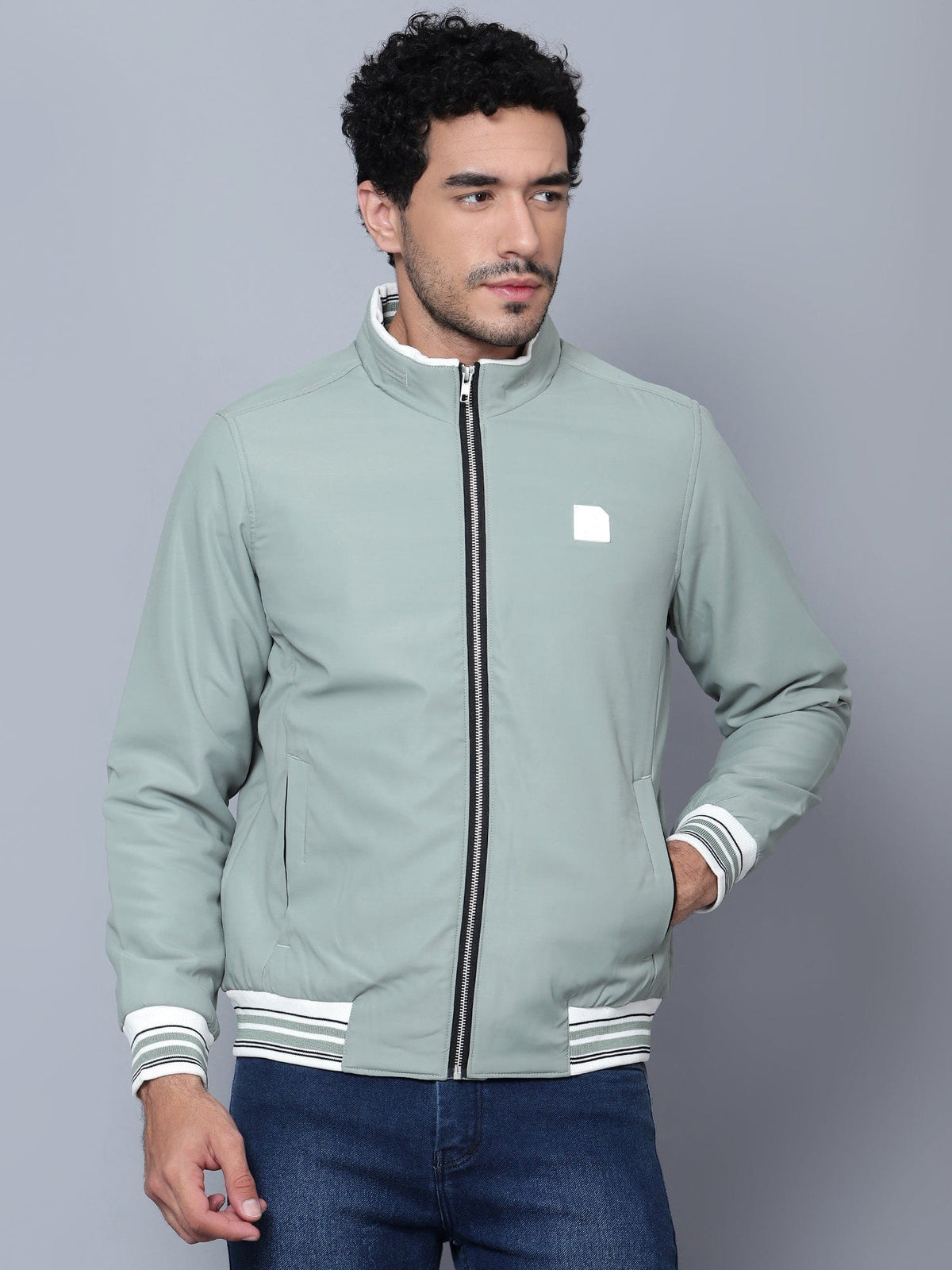 Racer Bomber Rib Jacket - trenz