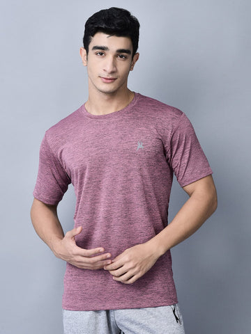 Relaxed Fit Crew Neck T-Shirt Pink - trenz