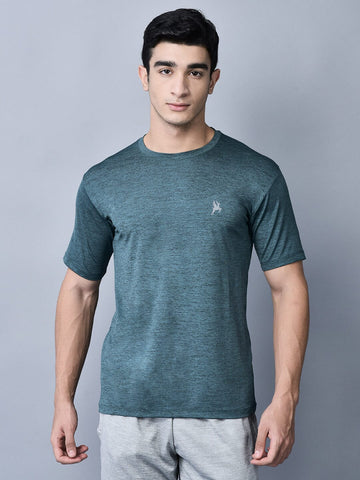 Relaxed Fit Crew Neck T-Shirt Sky - trenz