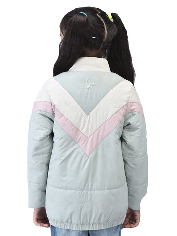 Silver Foil Puffer Jacket Kids - trenz