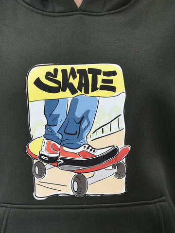 Skate-All-Day Hoodie Sweatshirt Kids - trenz